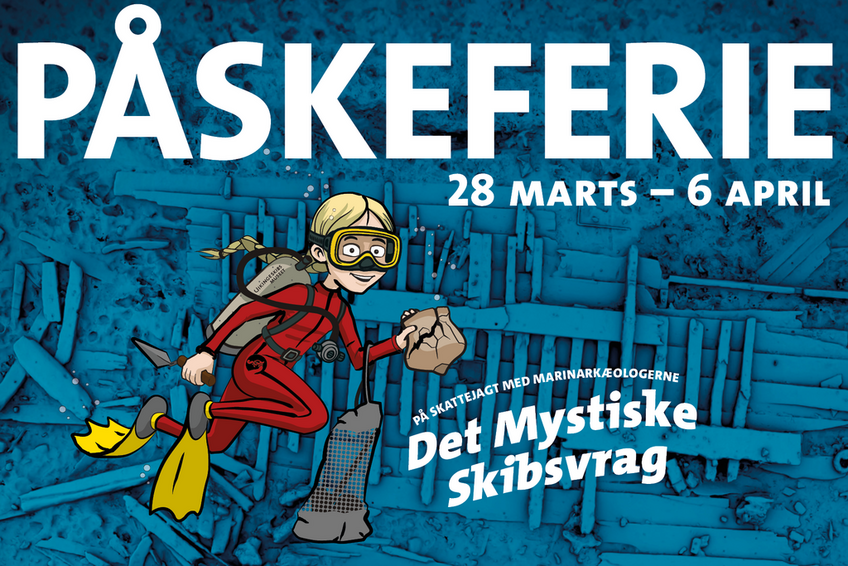 Påskeferie: Gå på opdagelse i gåden om et superskib fra middelalderen Vikingeskibsmuseet har ferieaktiviteter om arkæologi på havets bund hver dag fra 28. marts til 6. april.