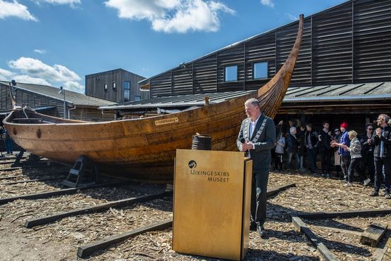 Borgmester i Roskilde, Tomas Breddam navngiver vikingeskibet Estrid Byrding, Skibet er det det seneste vikingeskib bygget på Vikingeskibsmuseet i Roskilde