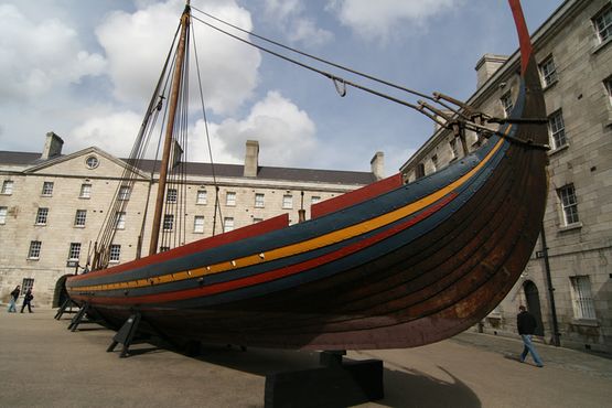 The Sea Stallion as it appeared in Collins Barracks in Dublin. Thousands of people visited the ship during the 10 months it spent in Ireland's capital city. Photo: Dave Betson