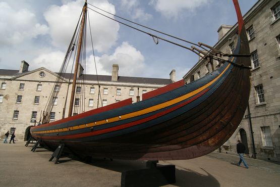 Havhingsten som den tog sig ud i Collins Barracks i Dublin. Tusindvis af mennesker var forbi skibet i de 10 måneder den opholdt sig i Irlands hovedstad. Foto Dave Betson