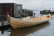 [Translate to english:] Færøbåd, Teinæring, Sulen, bygget på Vikingeskibsmuseet