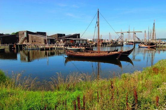 Museumsøen set fra det inderste af Museumshavnen. 