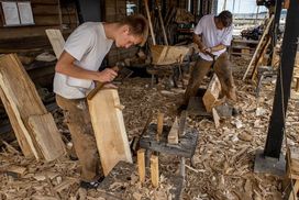 Boat builders design the strake