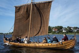 Kom med på dagskursus i vikingeskibssejlads i Roskilde Fjord
