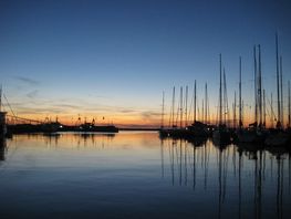 En smuk aften i Gilleleje Havn
